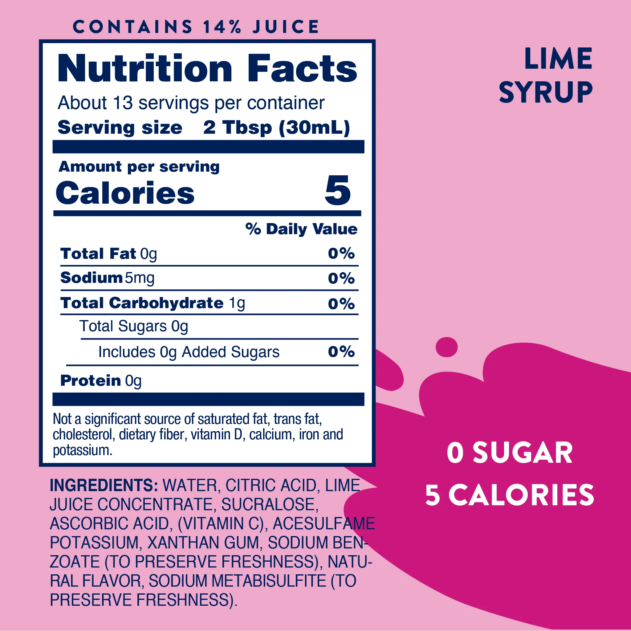 Sugar Free Lime Syrup - Image 6