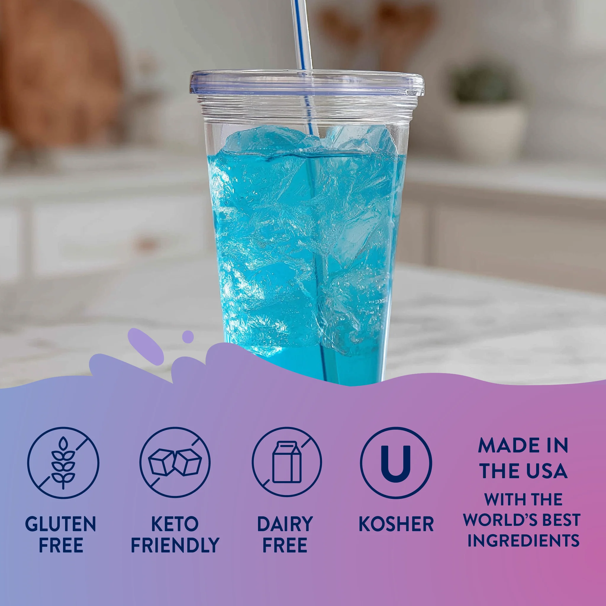 Sugar Free Mermaid Hydration Syrup with Electrolytes - 375 ml - Image 6