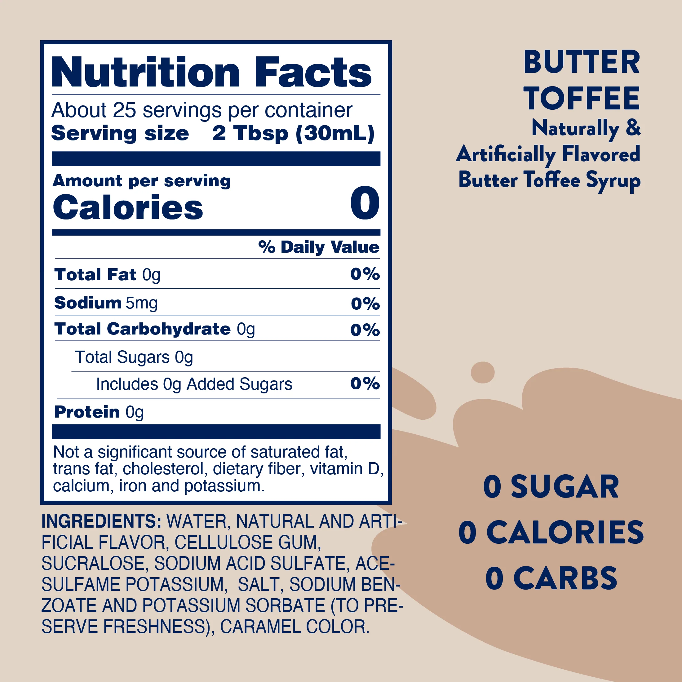 Sugar Free Butter Toffee Syrup - Image 6