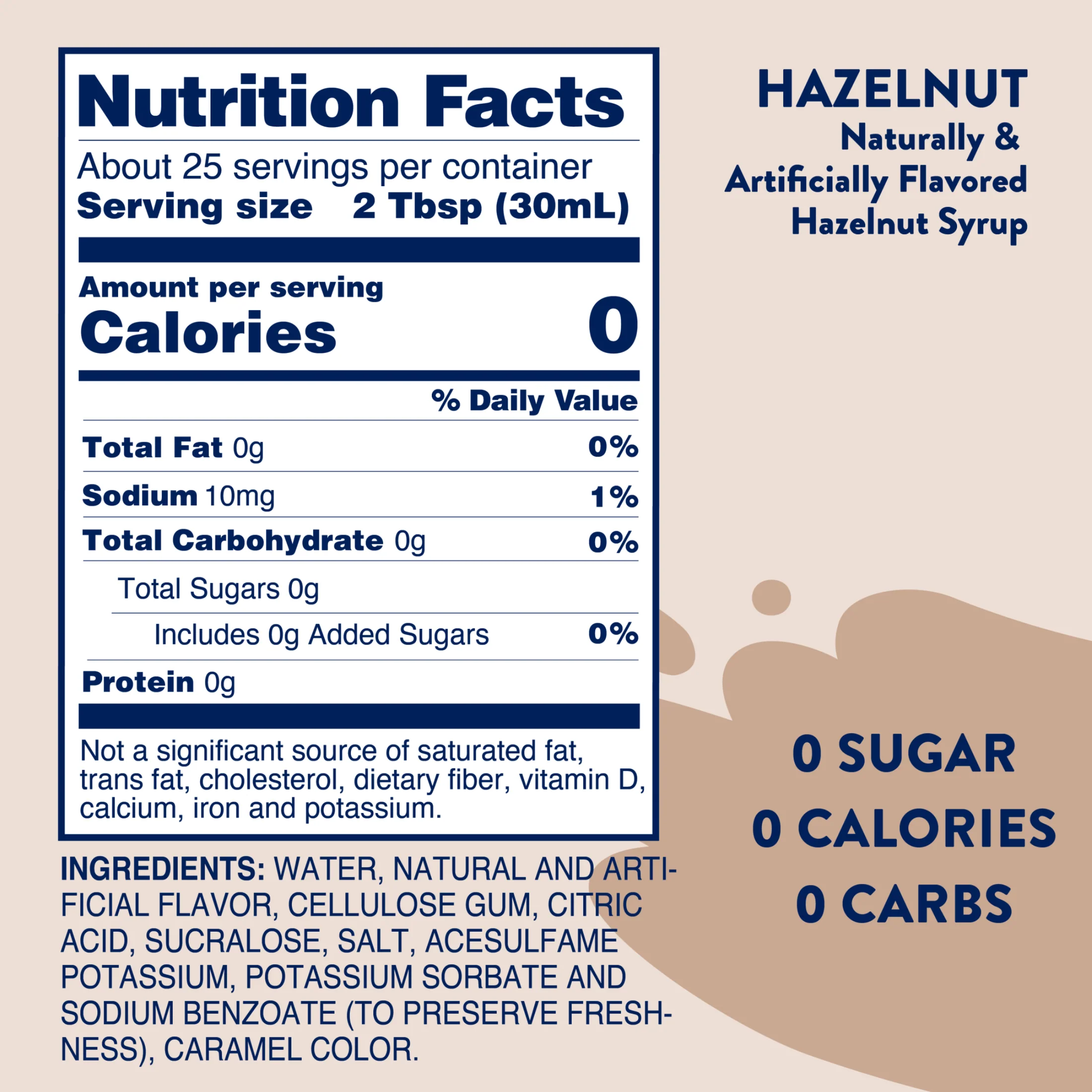 Sugar Free Hazelnut Syrup - Image 6