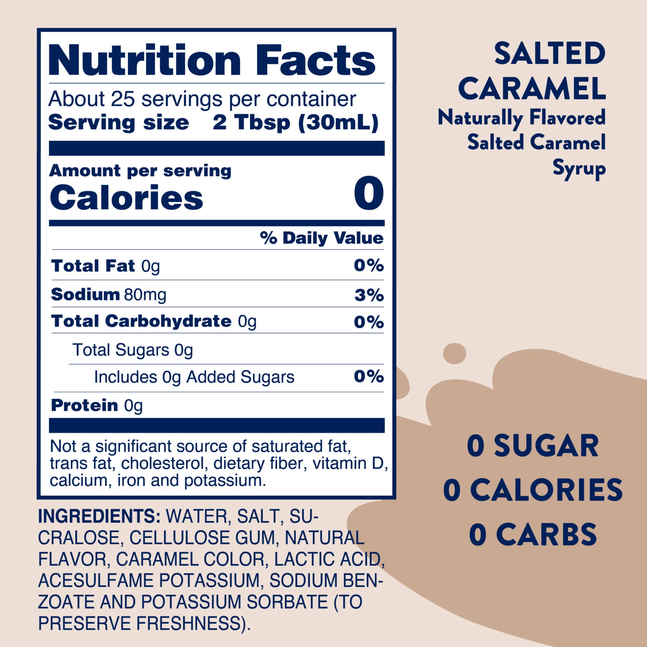 Sugar Free Salted Caramel Syrup - Image 6